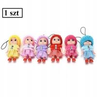 Breloczek do kluczy do torebki Laleczka Mix Mała Słodka Mini Dama Ozdoba