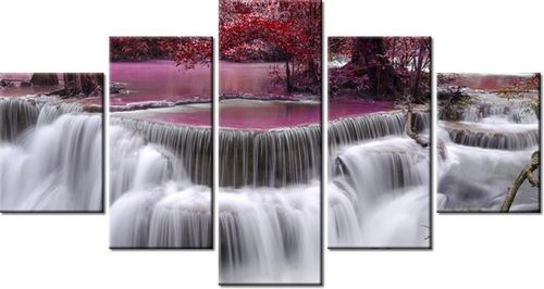 80CM 150CM OBRAZ 5 ELEM WODOSPAD DONG PEE SUA ŚCIENNY na Arena.pl