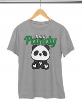 KOSZULKA DZIECIĘCA T-SHIRT - DZIEŃ PANDY SŁODKA PANDA - XXS 98-104