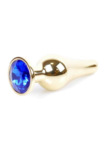 Plug-Jewellery Gold Butt Plug- Dark Blue na Arena.pl