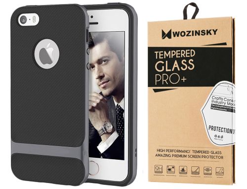 ROCK SPACE ROYCE ETUI CASE IPHONE 5 5S SE + SZKŁO na Arena.pl
