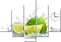 105CM 150CM ZEGAR 5 ELEM LIMONKA DRUK OBRAZ