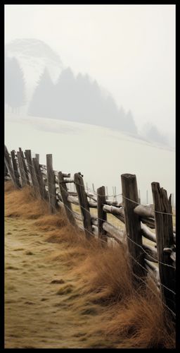 Plakat 50x100cm Spowity Mgłą na Arena.pl