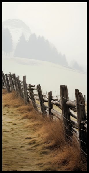 Plakat 50x100cm Spowity Mgłą zdjęcie 2