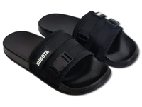 Klapki Kubota z klamrą i rzepem - Rozmiar 42 - Czarne