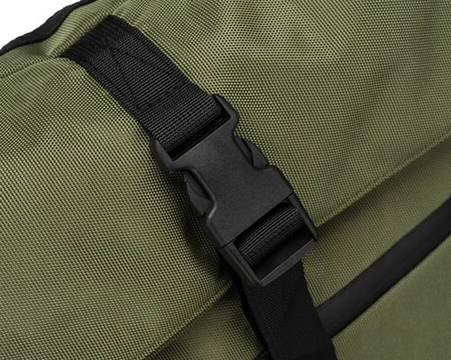 pojemny plecak miejski typu roll-top w zielonym kolorze - peterson na Arena.pl