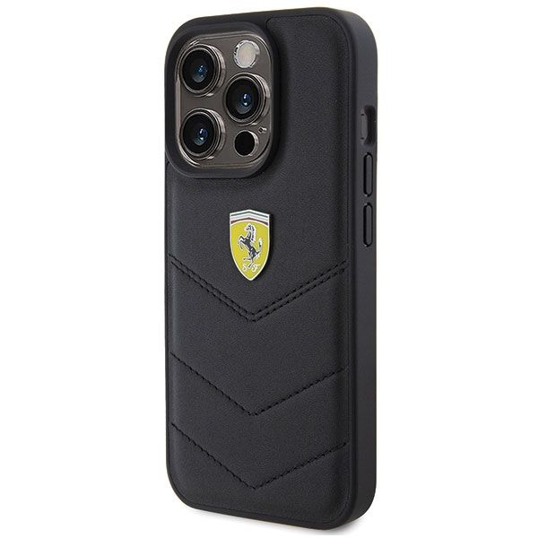 Etui Ferrari do iPhone 15 Pro, Czarny zdjęcie 2