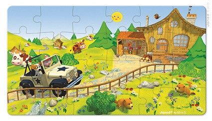 Puzzle 2w1 Terenówka Alka, Janod na Arena.pl
