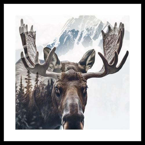 Plakat 30x30cm Łoś Duch Lasu na Arena.pl