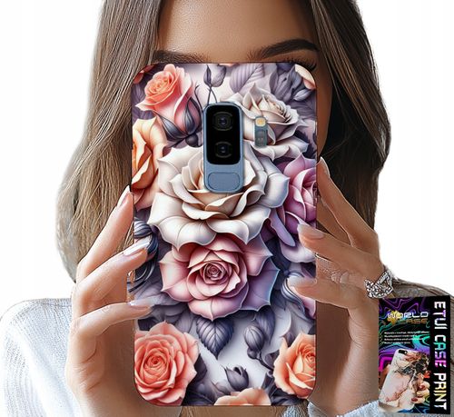 ETUI DO SAMSUNG GALAXY S9 PLUS - KWIECISTE WZORY RÓŻA RÓŻE KWIATKI CASE na Arena.pl