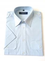 Koszula męska Niebieska Krótki rękaw 176 / 182 37