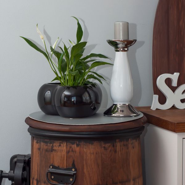 Doniczka osłonka serce ceramiczne miska 18cm zdjęcie 4