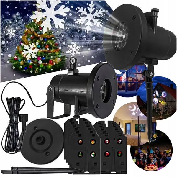 RZUTNIK RZUTNIK PROJEKTOR LASEROWY ZEWNĘTRZNY IP65 12 WZORÓW zdjęcie 1