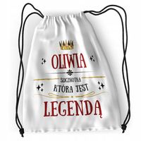 Plecak Dla Oliwii Sportowy Szkolny Worek Torba Z Nadrukiem Ze Zdjęciem