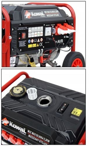 PROFESJONALNY AGREGAT PRĄDOTWÓRCZY 5,2kW KOŁA AVR+ MIEDZIANY STOJAN na Arena.pl