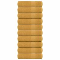 Ręczniki kąpielowe 10 szt. Złoty 100x150cm 360 gsm 100% bawełna