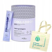 Hydrolizowany Kolagen Colladrop Skin Aura Truskawkowy 5000mg 30szt. + Torba