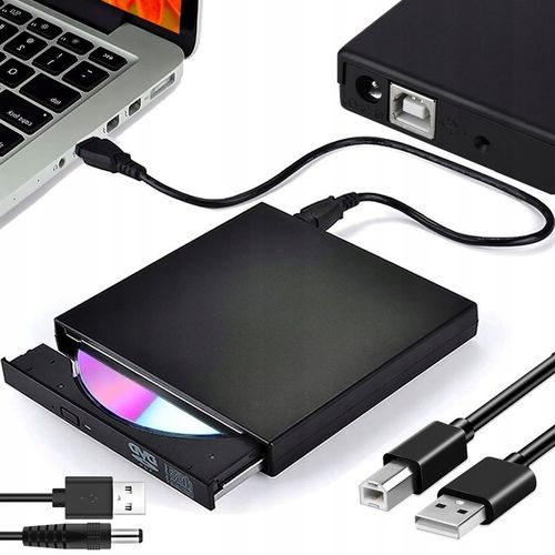 NAPĘD ZEWNĘTRZNY CD-R DVD USB Nagrywarka Do Laptopa PC Odtwarzacz Przenośny na Arena.pl