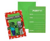 Zaproszenia urodzinowe Minecraft, 6 szt.