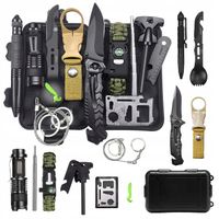 ZESTAW PRZETRWANIA WOJSKOWY NIEZBĘDNIK SURVIVAL DUŻY ZESTAW + ETUI LATARKA