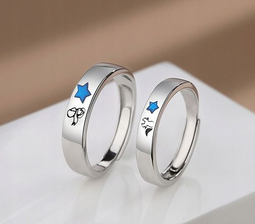 Pierścionki srebrne mały książę i lis regulowane na Arena.pl