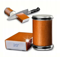 OSTRZARKA NOŻY KUCHENNYCH 2SZT DĄB 400 1000 MAGNES PODWÓJNY KAMIEN