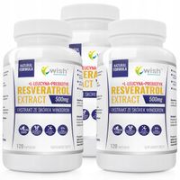 RESVERATROL EKSTRAKT 500mg ZE SKÓREK WINOGRON 360K