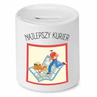 Skarbonka Dla Kuriera Najlepszy Kurier Prezent Z Nadrukiem Ze Zdjęciem