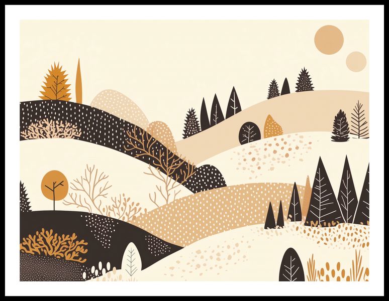 Plakat 80x60cm Jesień w Wzgórzach zdjęcie 3