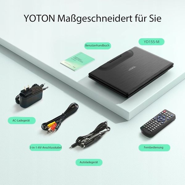 Przenośny odtwarzacz DVD YOTON YD155 zdjęcie 9