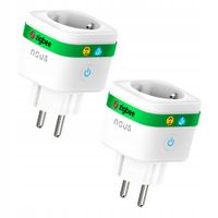 NOUS A7Z ZigBee Inteligentne gniazdko z monitorowaniem energii, 16 A, 2szt