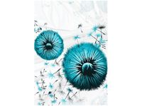 100 70CM OBRAZ PŁÓTNO TURKUSOWE DMUCHAWCE PŁÓTNO RAMA