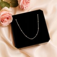 Łańcuszek srebrny 925 damski z kuleczkami długość 45 cm elegancki prezent
