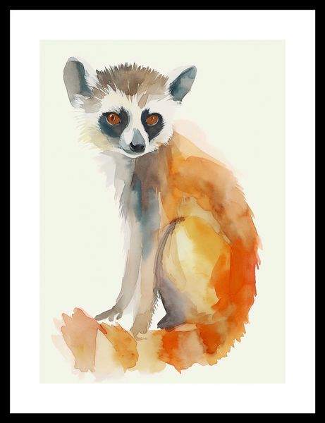 Plakat 25x35cm Lemurek zdjęcie 3