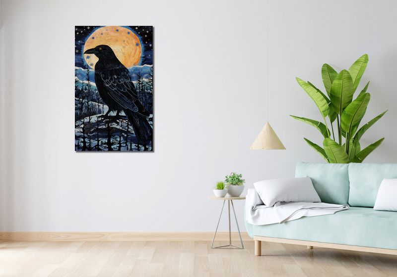 Obraz 60x100cm Kruczy Mąciciel zdjęcie 2