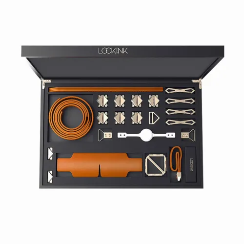 lockink zestaw akcesoriow do praktyk z opaską brązowy powiększony na Arena.pl