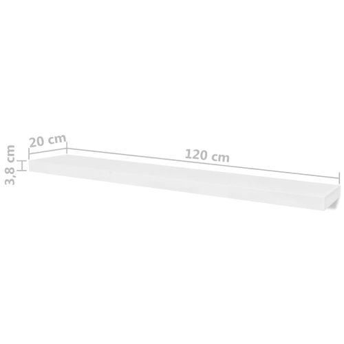 Półki ścienne, 4 szt., białe, 120 cm GXP-686491 na Arena.pl