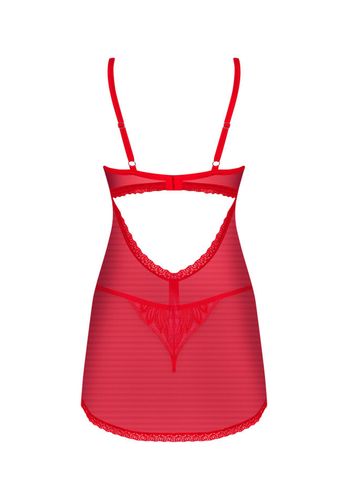 czerwony babydoll z stringami obsessive chilisa m/l na Arena.pl