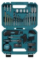 zestaw wierteł i bitów w walizce 60 szt - m e-15095