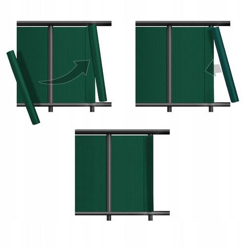 Taśma ogrodzeniowa ZIELONA 19cm x 35m mocna osłona ogrodzenie panelowe na Arena.pl