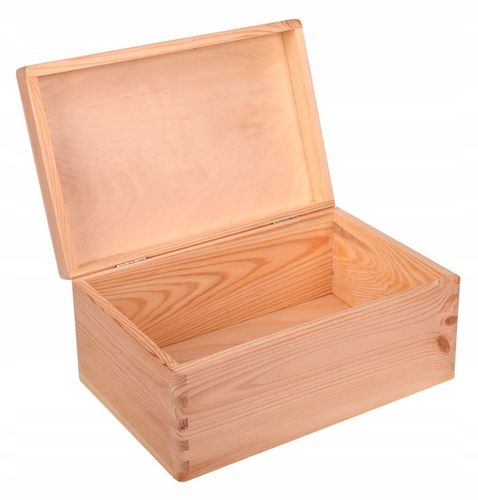 SKRZYNKA KUFER PUDEŁKO DREWNIANE DECOUPAGE 30x20 na Arena.pl