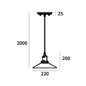 Lampa wisząca eindhoven loft 3 na Arena.pl