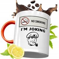 Kubek Pomarańczowy Dla Palacza Prezent Z Nadrukiem Ze Zdjęciem