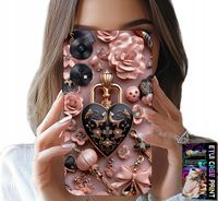 ETUI DO OPPO RENO8 T 4G - KOBIECE WZORY KŁÓDKA SERCE CASE + SZKŁO