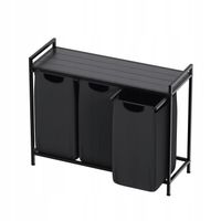 Kosz na pranie DO PRZECHOWYWANIA Trzykomorowy Mark Adler Tidy 3.0 Black