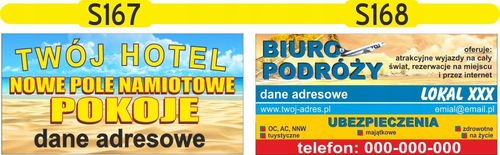 Reklama Naklejka na samochód BIURO PODRÓŻY na Arena.pl