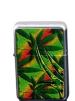 Zapalniczka Benzynowa Gentelo z Nadrukiem Marihuany 5,8 cm