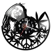 Zegar ścienny z płyty winylowej Bob Marley 497.14