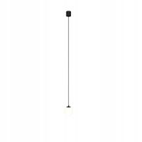 Lampa wisząca LED czarna szklana biała kula neutralna barwa 10 cm Maytoni