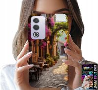ETUI DO OPPO A80 5G - MALOWNICZA ULICZKA Z KAWIARNIĄ + FOLIA